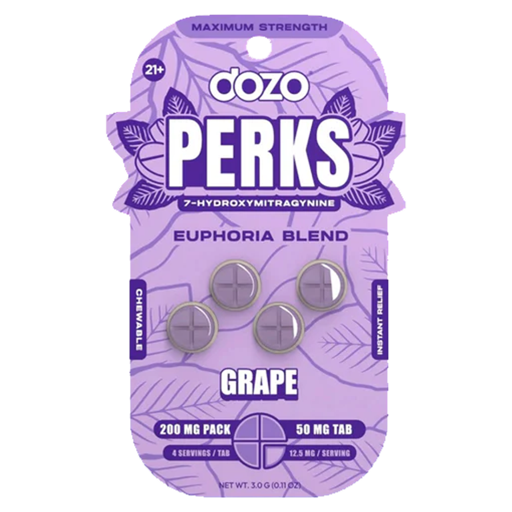 Dozo PERKS 7-Hydroxy Tablets Euphoria Blend 200mg