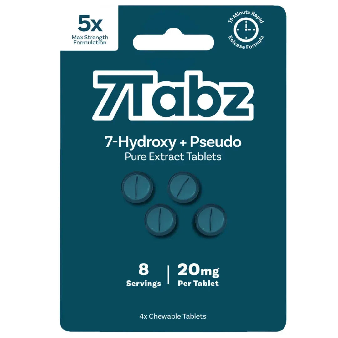7Tabz 7-Hydroxy + Pseudo Tablets 20mg 10Pk Box - Coastal Kratom Co