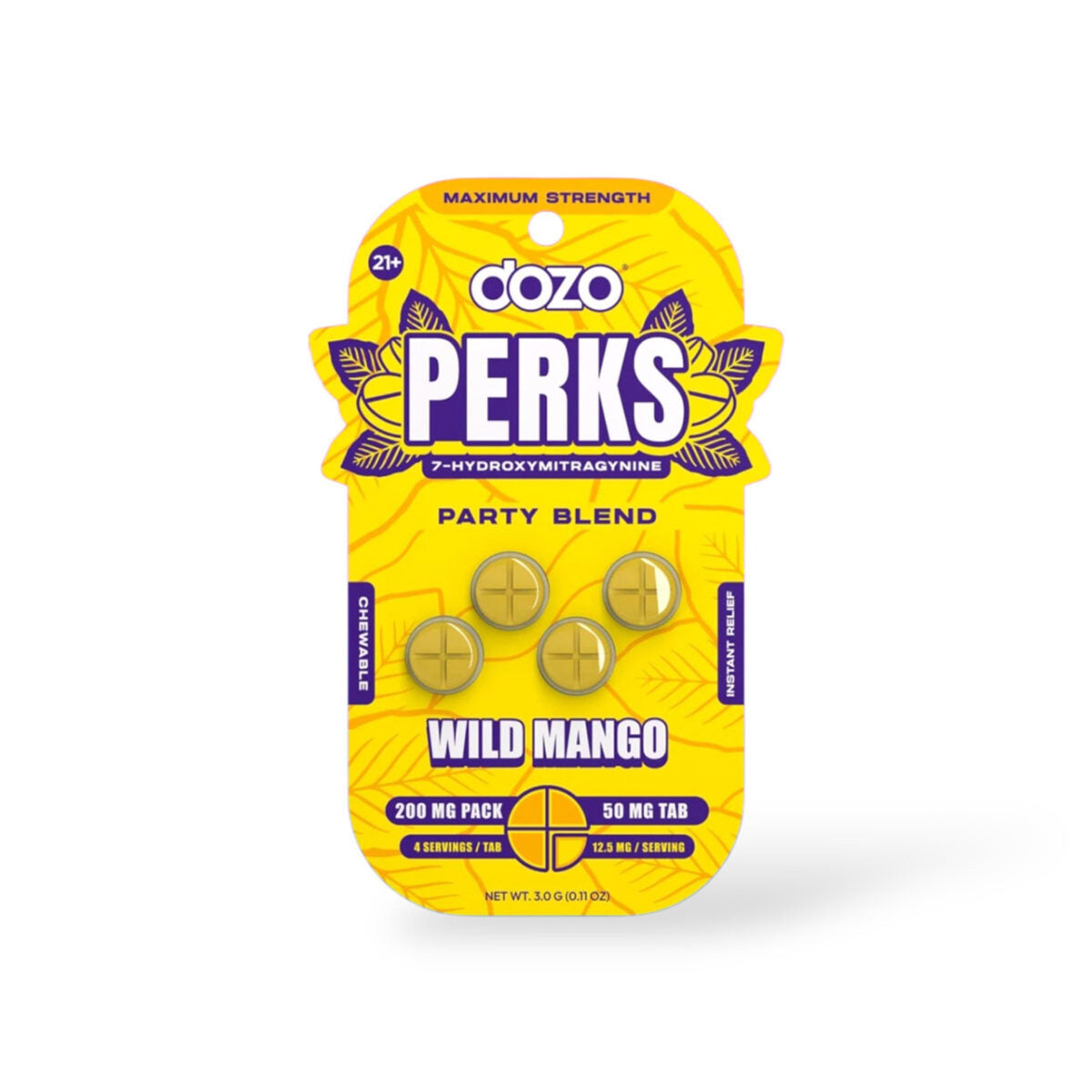 Dozo PERKS 7-Hydroxy Tablets Euphoria Blend 200mg