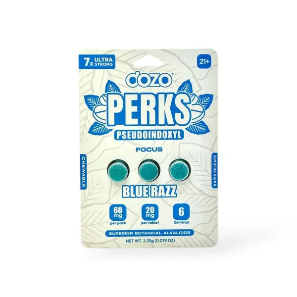 Dozo PERKS PSEUDOINDOXYL Tablets 20mg Dozo Coastal Hemp Co
