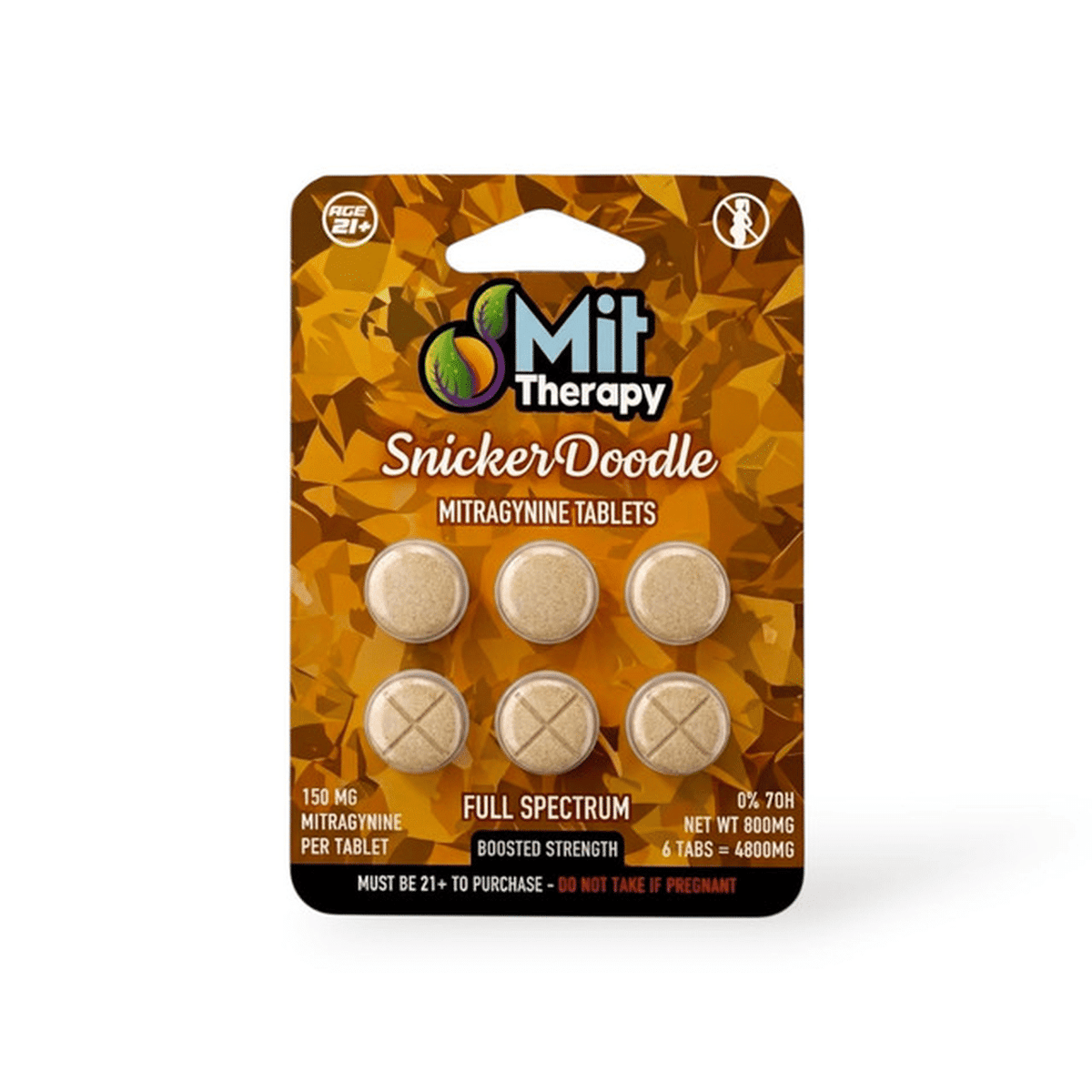 Mit Therapy Mitragynine Tablets Full Spectrum 900mg-6ct