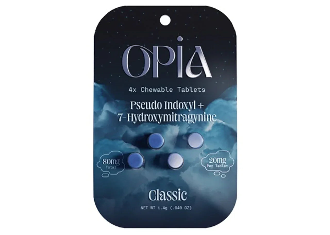 Opia 7-Hydroxy + Pseudo Chewable Tablets 80mg Opia Coastal Hemp Co
