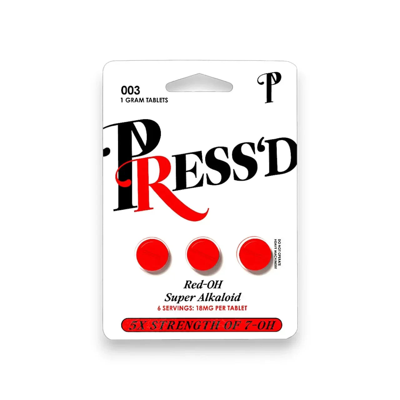 Press'd Red-OH Kratom Tablets (25-Pack Display) - Coastal Kratom Co