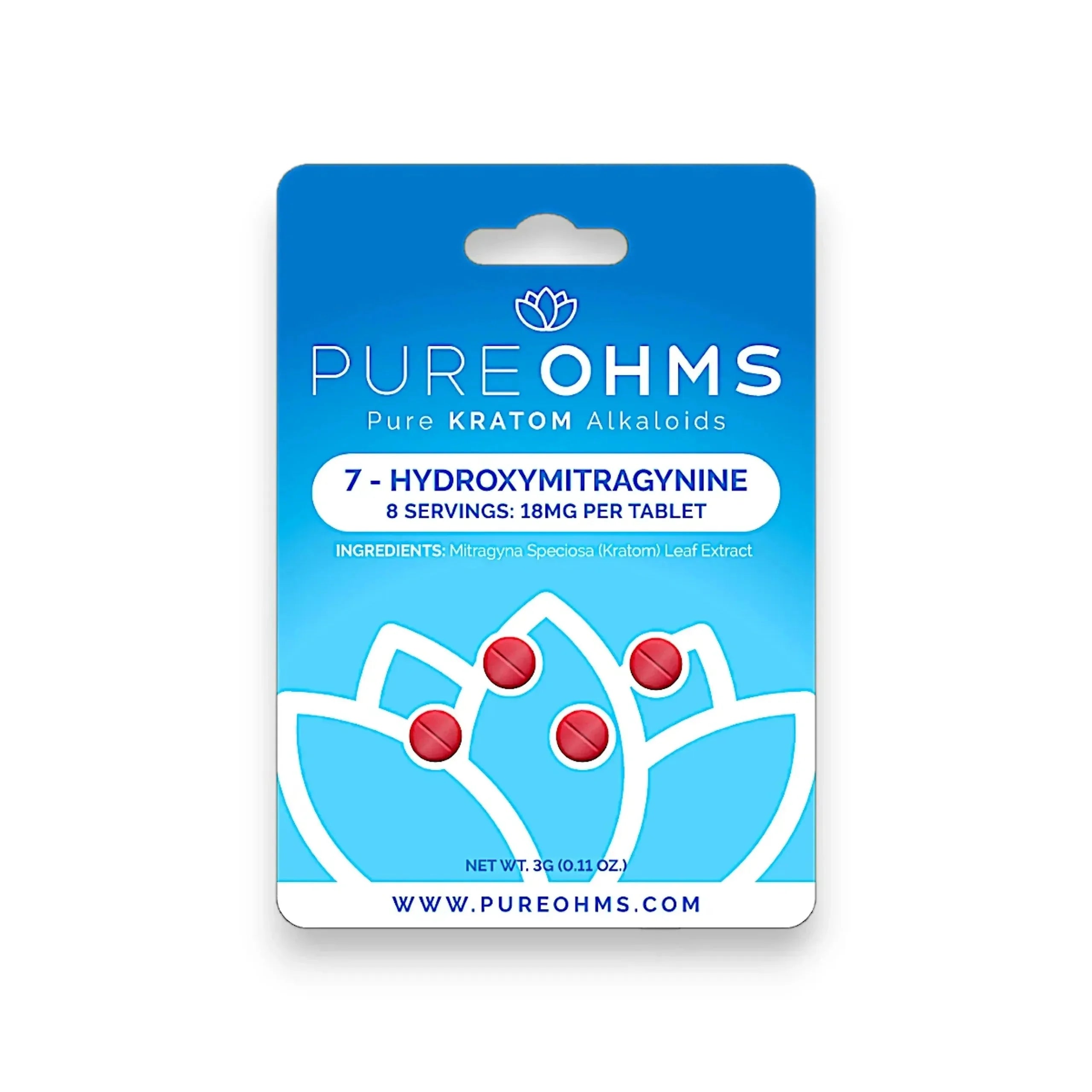 PURE OHMS 7-OH Tablets (4-Pk) - Coastal Kratom Co