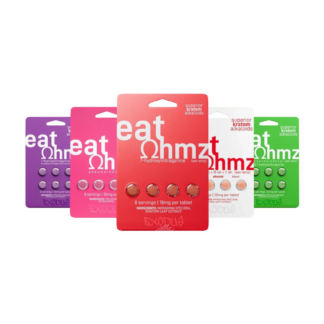 Eat Ohmz 7-Hydroxy Tablets 18mg Pack - Coastal Kratom Co