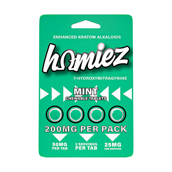 homiez mint chewable tablets 200mg
