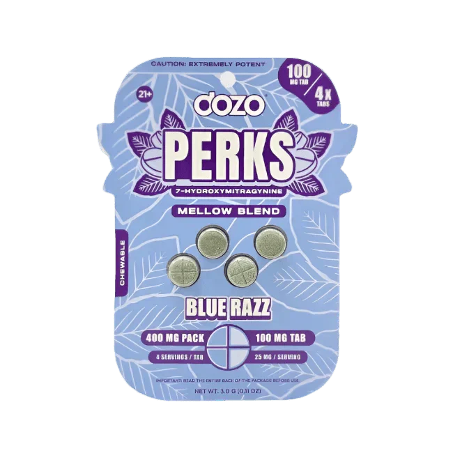 Dozo PERKS 7-Hydroxy Tablets Mellow Blend 400mg Dozo Coastal Hemp Co