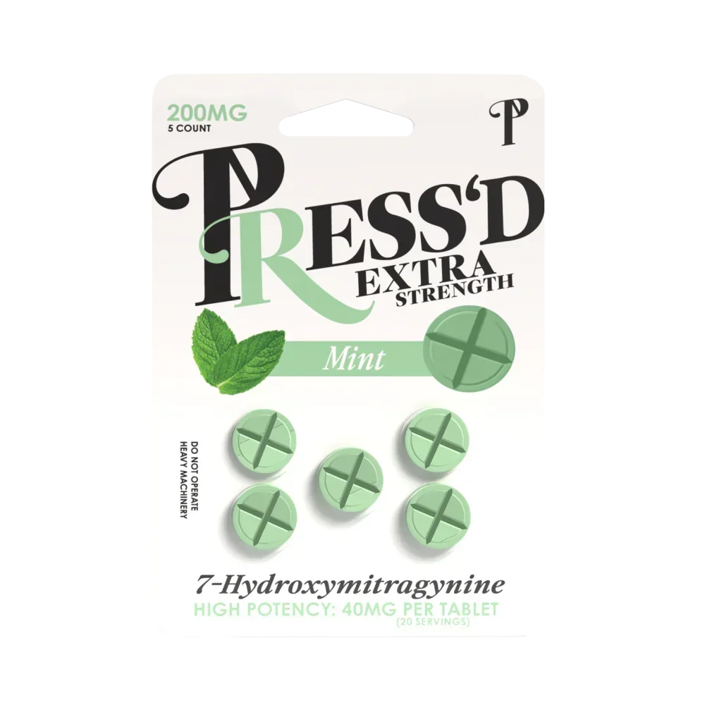 PRESS'D Extra Strength 7-OH Tablets (5-pk) - Coastal Kratom Co