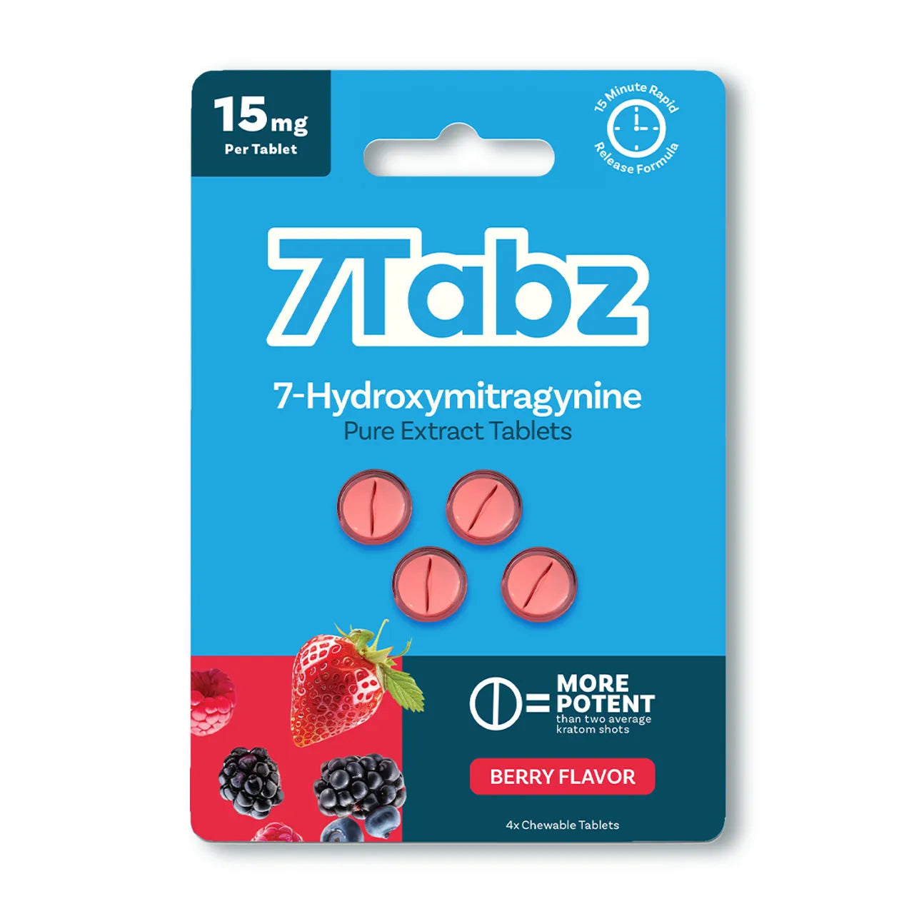 7Tabz 7-Hydroxymitragynine Kratom Tablets 10pk 40 Tabs - Coastal Hemp Co