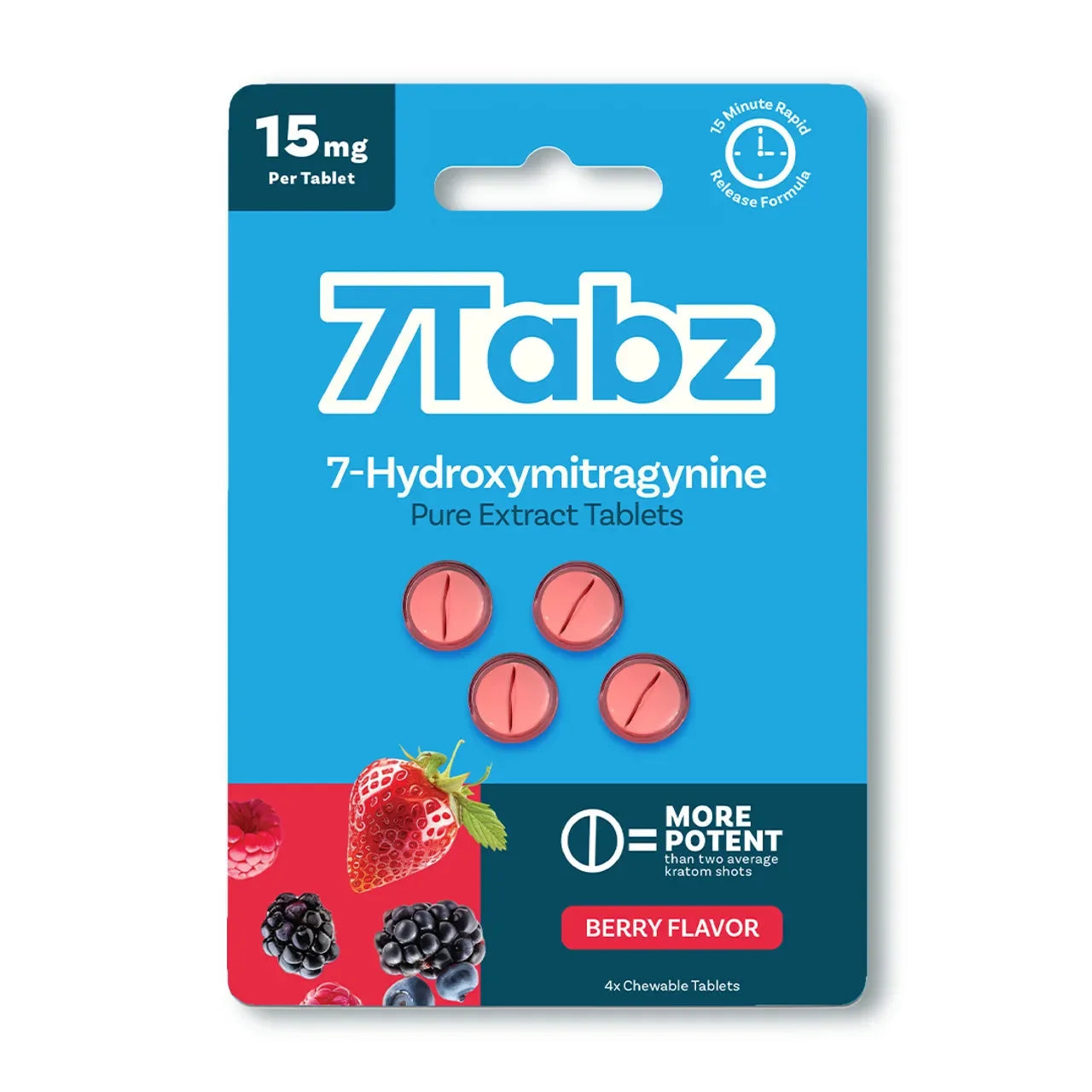 7Tabz 7-Hydroxymitragynine Kratom Tablets 10pk 40 Tabs - Coastal Kratom Co