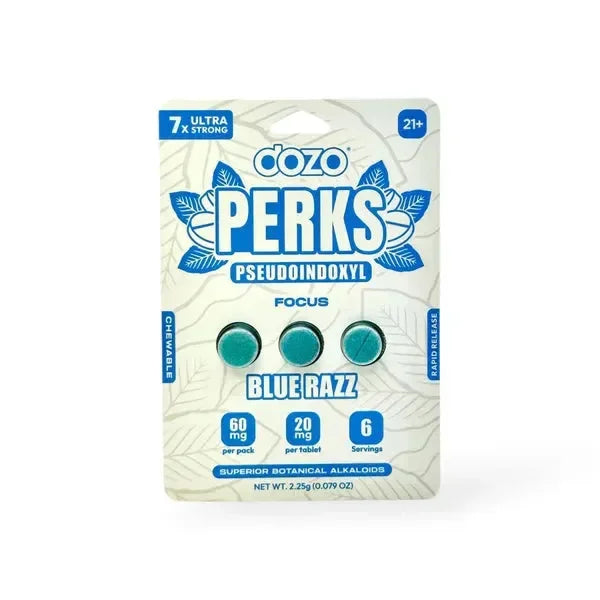 Dozo PERKS PSEUDOINDOXYL Tablets 60mg Display 10Ct - Coastal Kratom Co