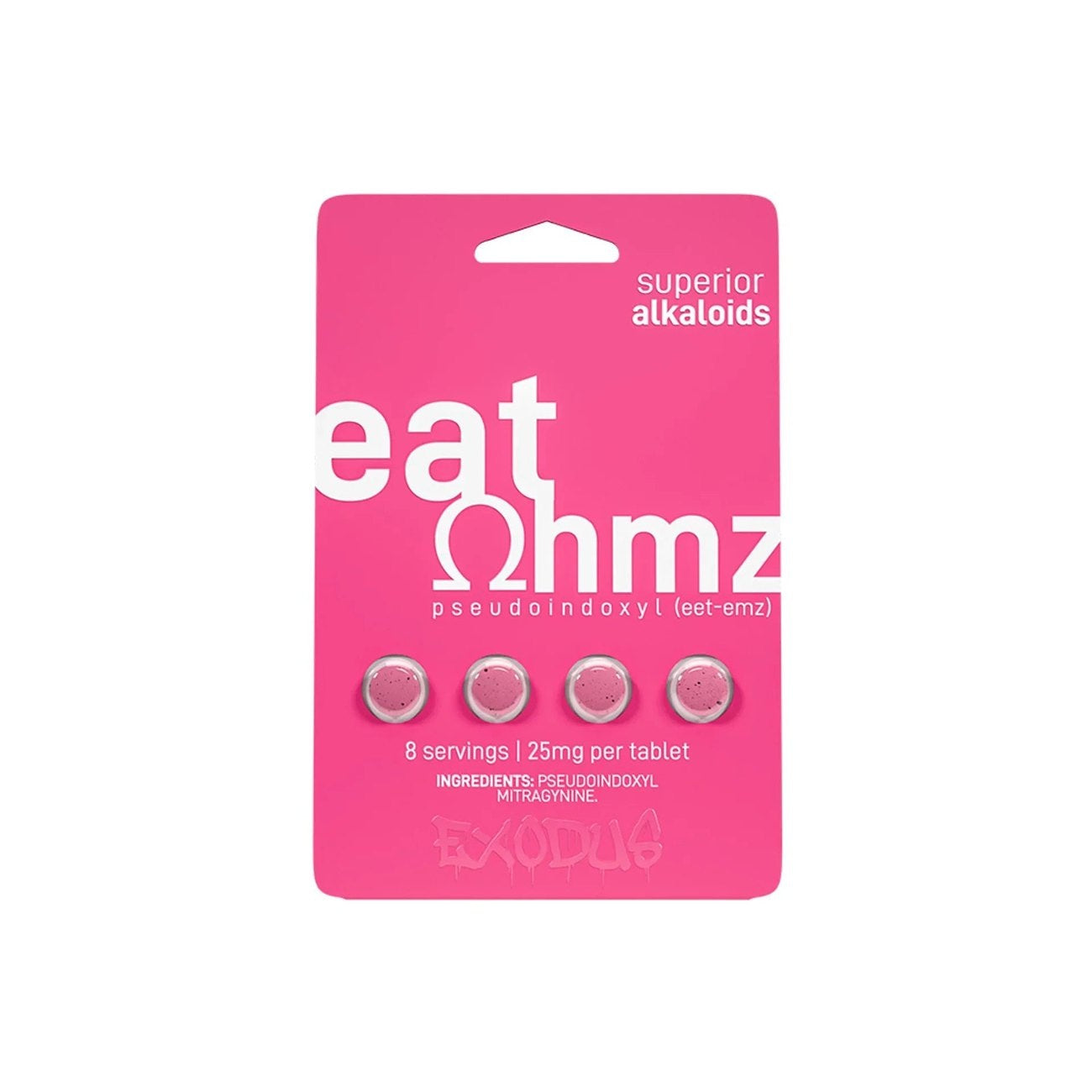 Eat Ohmz Pseudo + 7-OH Kratom Tablets Exodus Labs Coastal Hemp Co