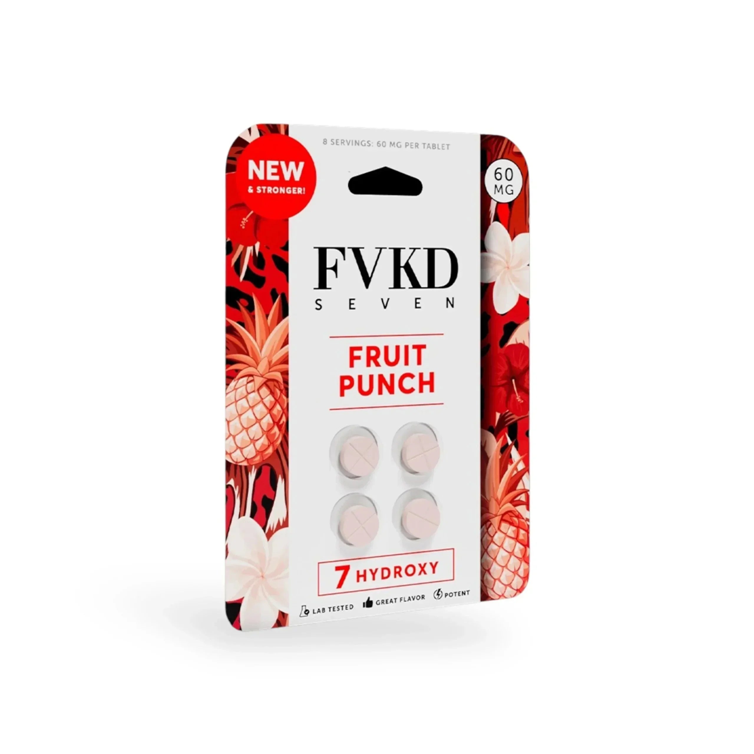 FVKD SEVEN 7-Hydroxy Chewable Tablets 60mg 4pk (10-Pack Display) - Coastal Kratom Co