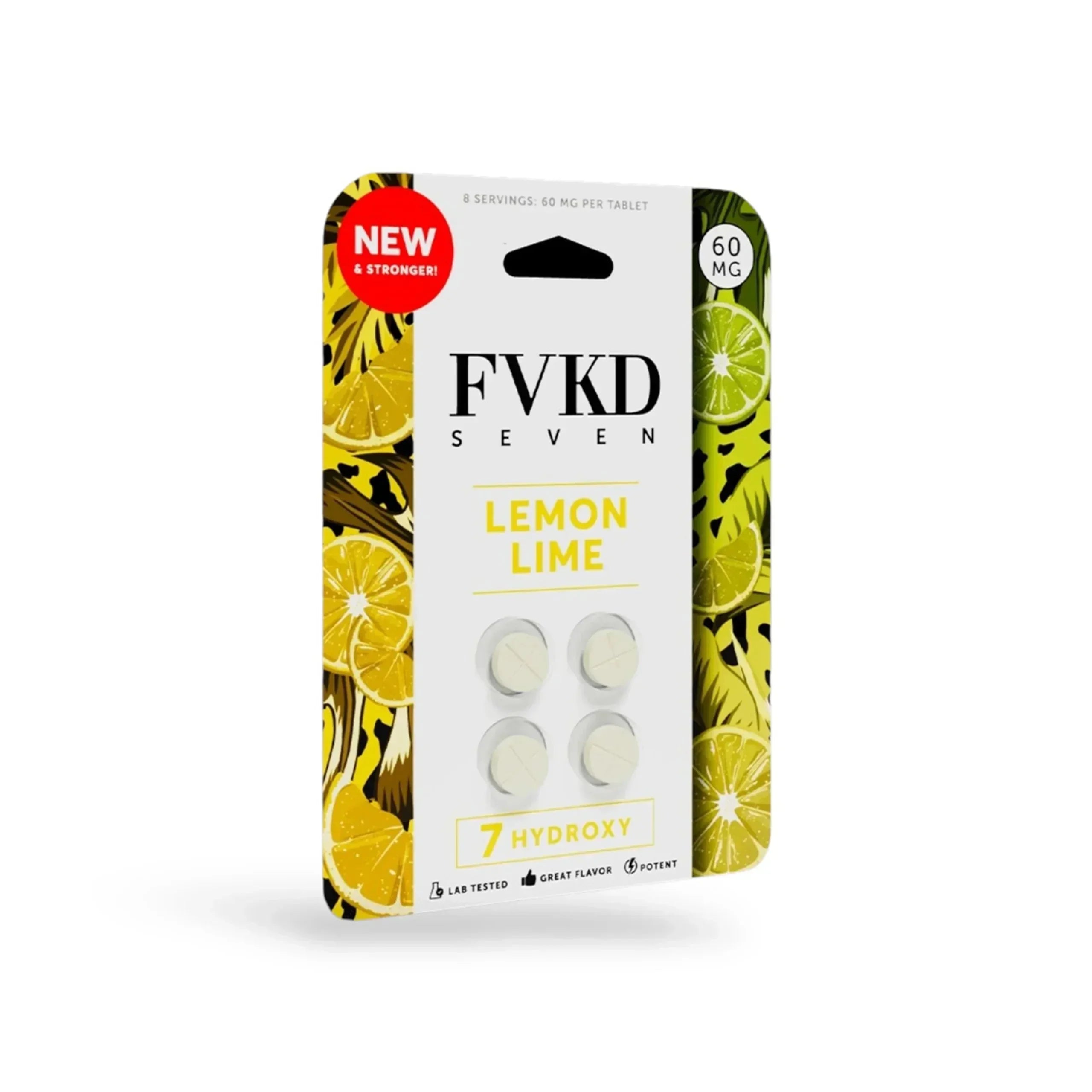 FVKD SEVEN 7-Hydroxy Chewable Tablets 60mg 4pk (10-Pack Display) - Coastal Kratom Co