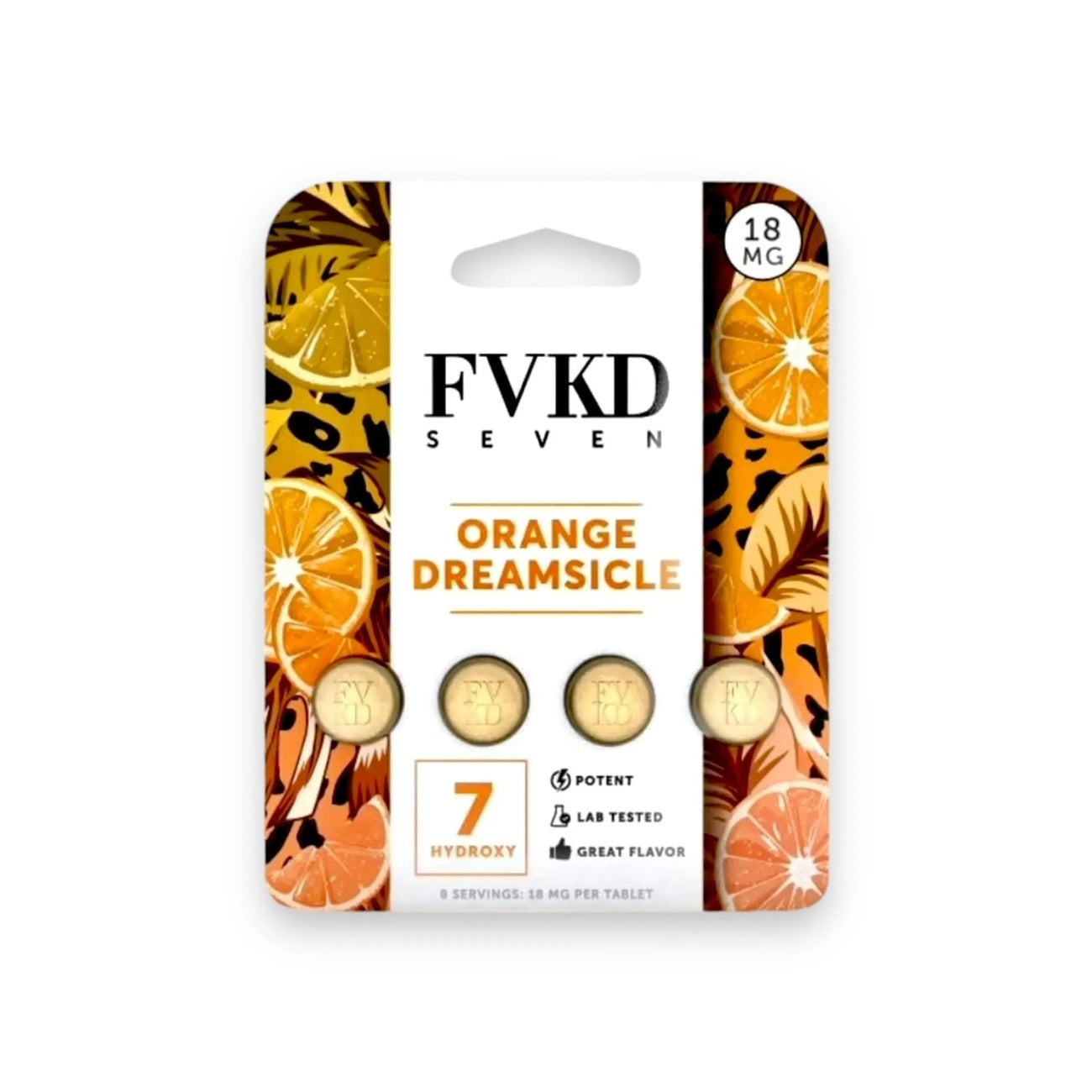 FVKD SEVEN 7-Hydroxy 4pk Kratom Tablets 18mg Get FVKD Coastal Hemp Co
