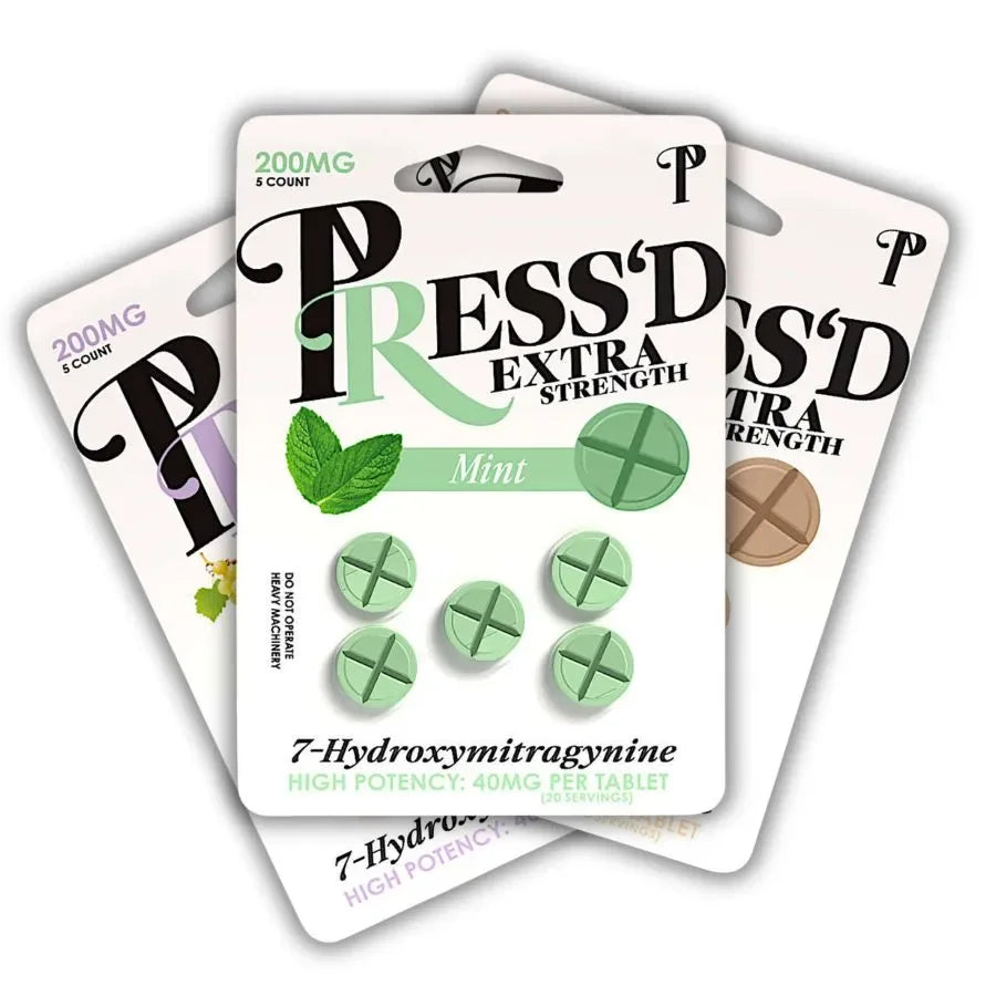 PRESS'D Extra Strength 7-OH Tablets 5-pk Trippy Sugar Coastal Hemp Co