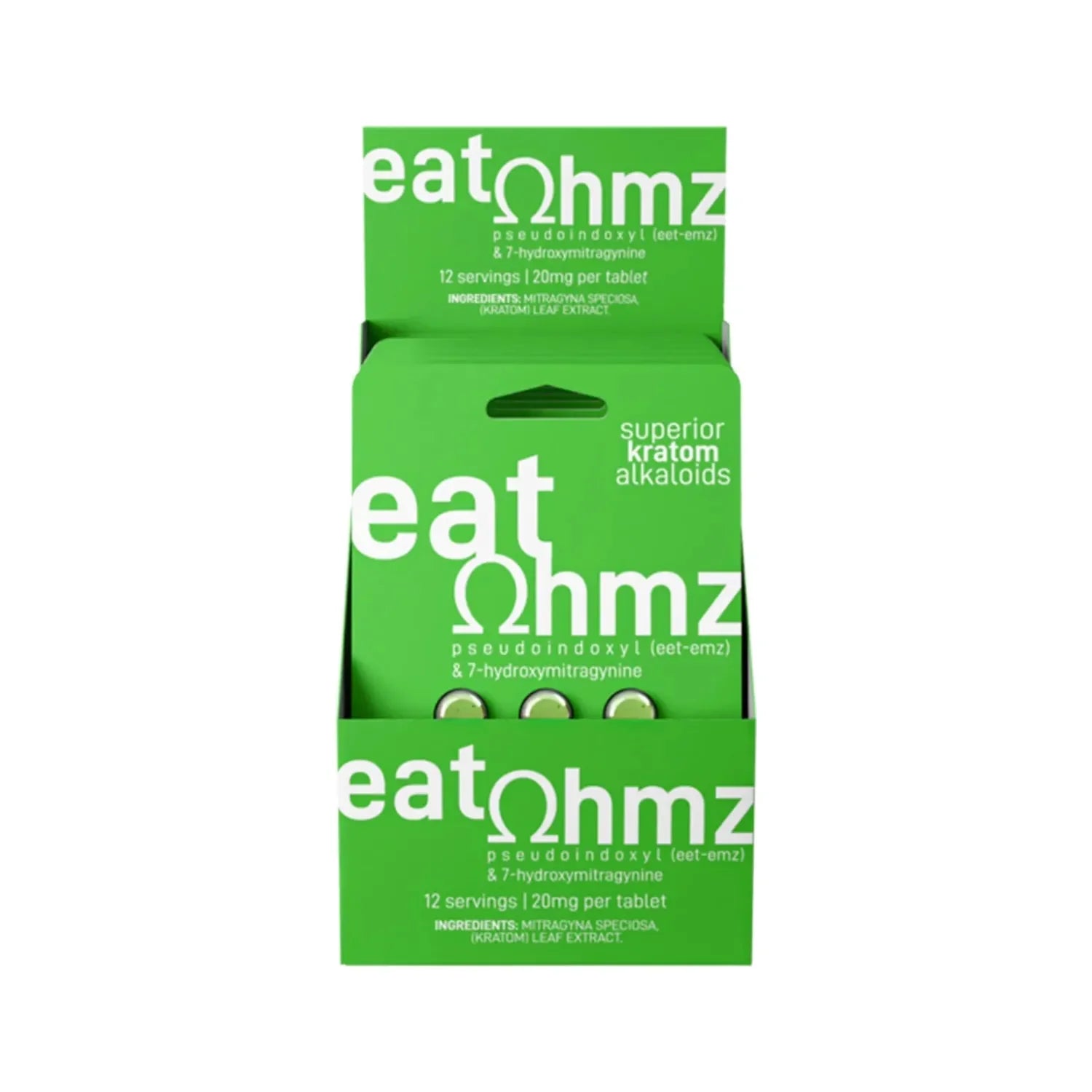 Eat Ohmz Pseudo + 7-OH Kratom Tablets - Coastal Kratom Co