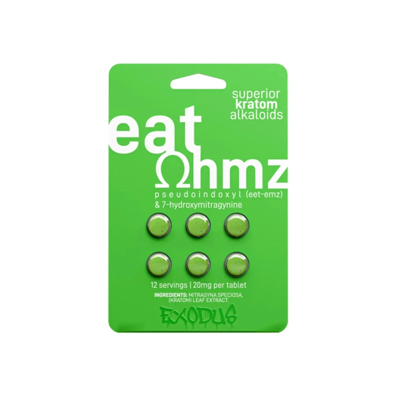 Eat Ohmz Pseudo + 7-OH Kratom Tablets - Coastal Kratom Co