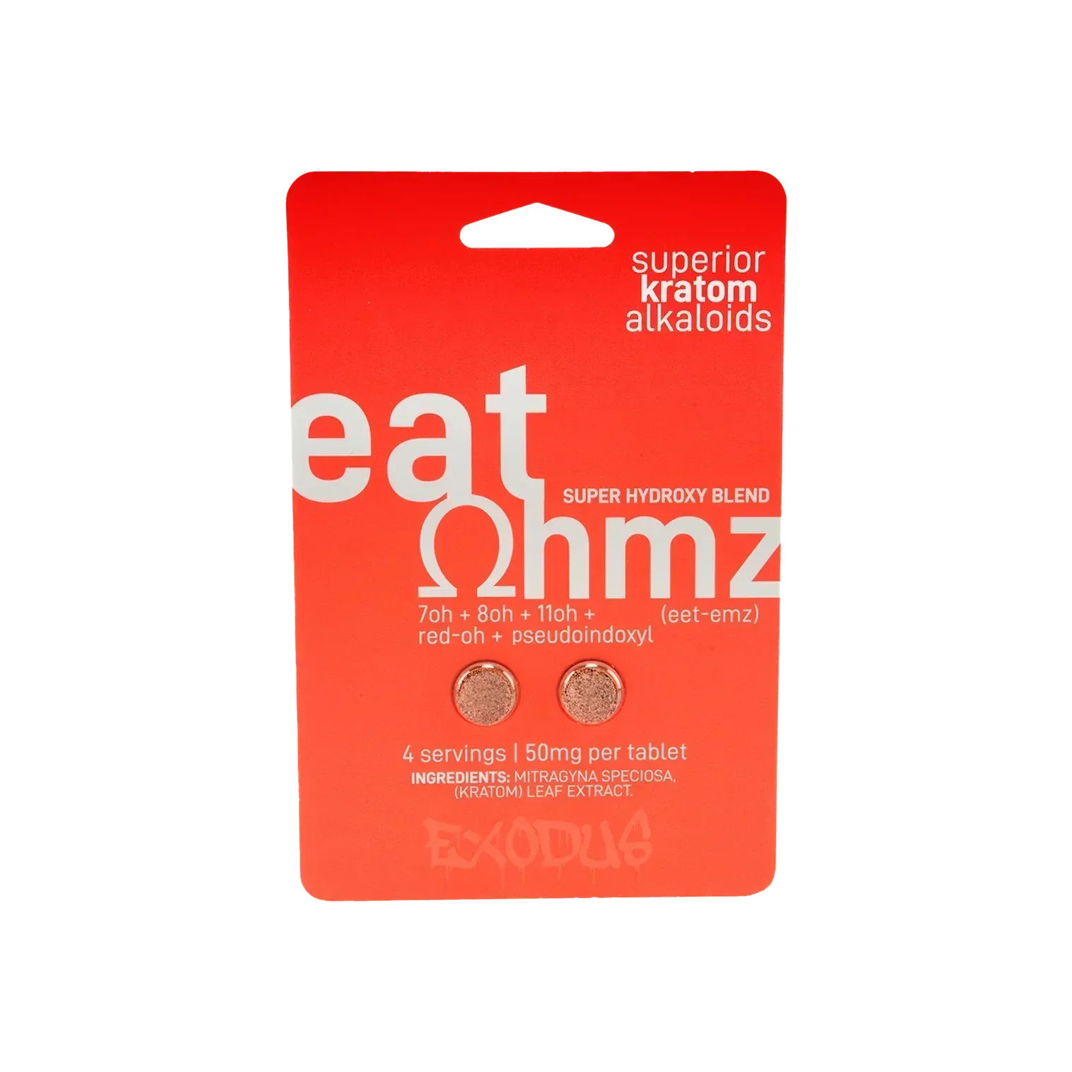 Eat Ohmz Super 7-Hydroxy Tablets 100mg 2Ct - Coastal Kratom Co