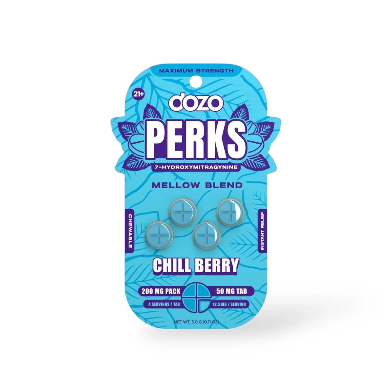 Dozo PERKS 7-Hydroxy Tablets Euphoria Blend 200mg Dozo Coastal Hemp Co