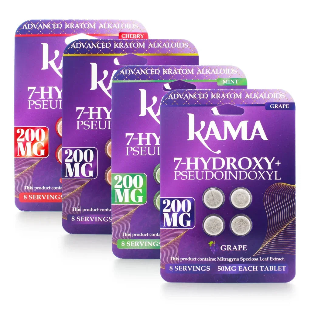 Buy Kama 7-Hydroxy + Pseudo Kratom Extract Chewable Tablets 50 mg