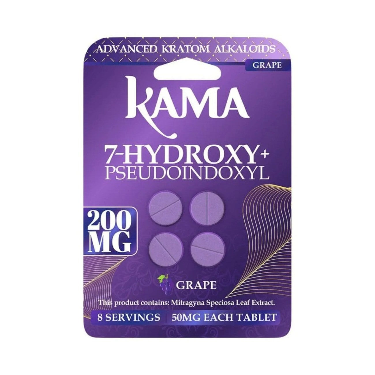 KamA Pseudoindoxl Kratom Alkaloids 50mg 4ct Kama Coastal Hemp Co