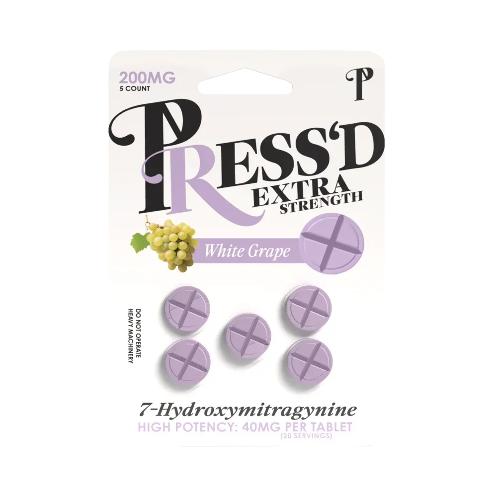 PRESS'D Extra Strength 7-OH Tablets (5-pk) - Coastal Kratom Co